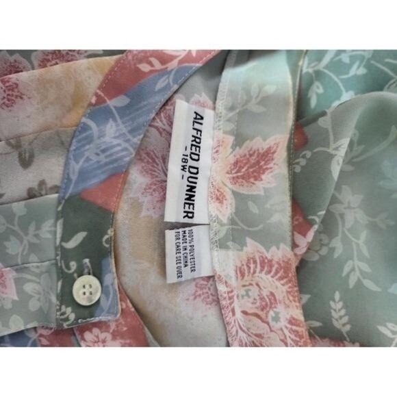 Vintage Alfred Dunner Pastel Floral Top - Picture 4 of 7